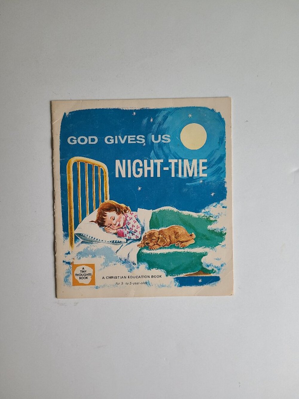 5/$15 Picture Book Vintage Kids God Gives Us Night-time Christian Tiny Thoughts